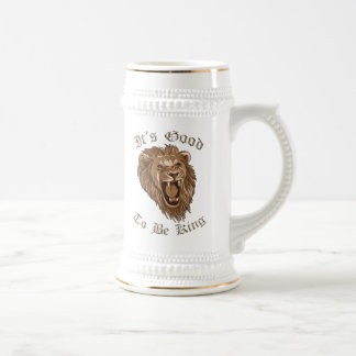 Het is goed om koning Lion Beer Stein te zijn Bierpul