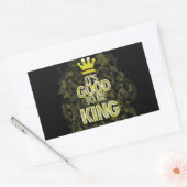 HET IS GOED OM KONING TE ZIJN. RECHTHOEKIGE STICKER (Envelop)