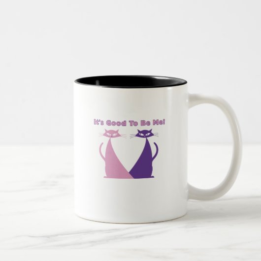 Het is goed om mij te zijn tweekleurige koffiemok (Rechts)