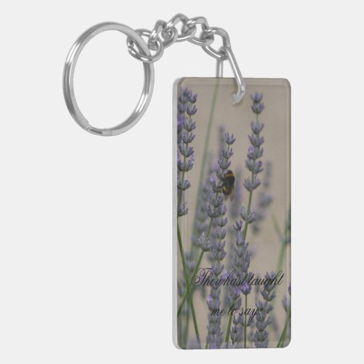 Het is goed om op lavender sleutelring te zijn sleutelhanger (Voorkant Links)