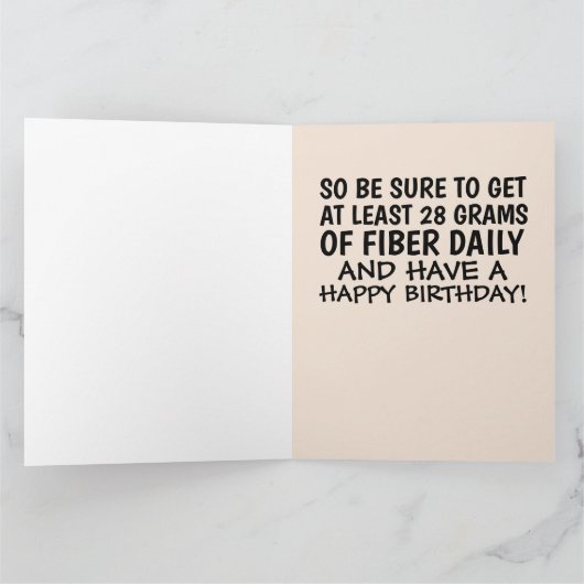 HET IS GOED OM REGELMATIG TE ZIJN - RETRO POOP BIR KAART (Binnen)