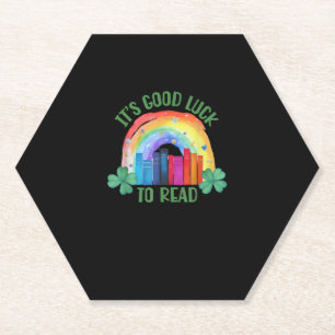 Het is goed om St Patrick's Day Teacher Li te leze Kartonnen Onderzetters
