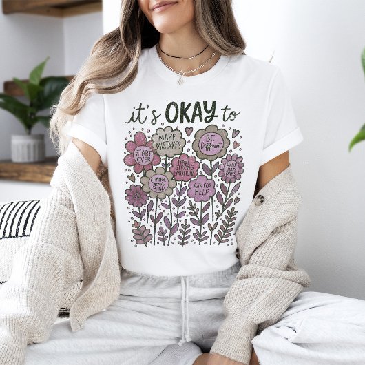 Het is goed voor Boho Floral T-shirt