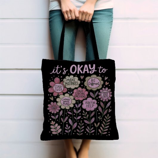 Het is goed voor Boho Floral Tote Bag