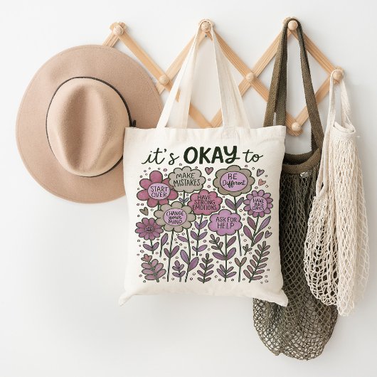 Het is goed voor Boho Floral Tote Bag