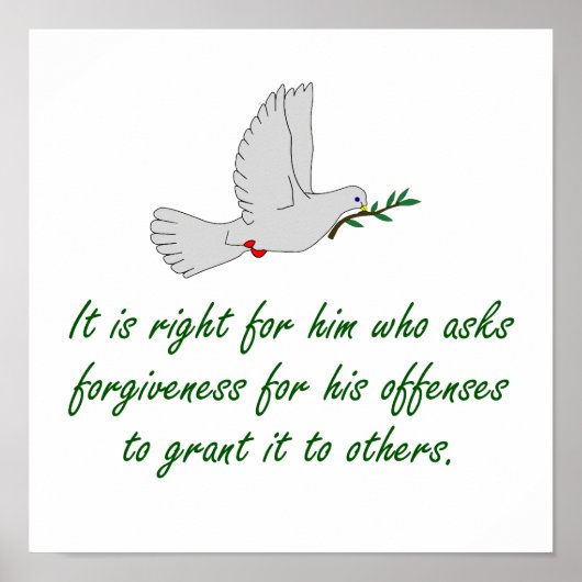 Het is goed voor hem dat vergiffenis vraagt - verg poster (Voorkant)