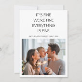 Het Is Goed Wij Zijn Goed Alles Is Goed Knus Famil Feestdagenkaart (Voorkant)