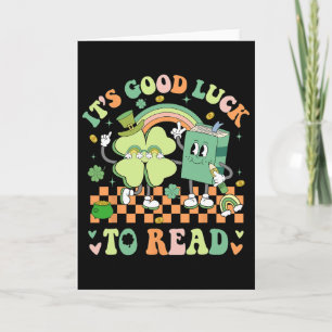 Het is Goede Geluk Om Patricks Dag Bibliothecaris Kaart