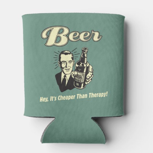 Het is goedkoper dan therapie blikjeskoeler (Achterkant)