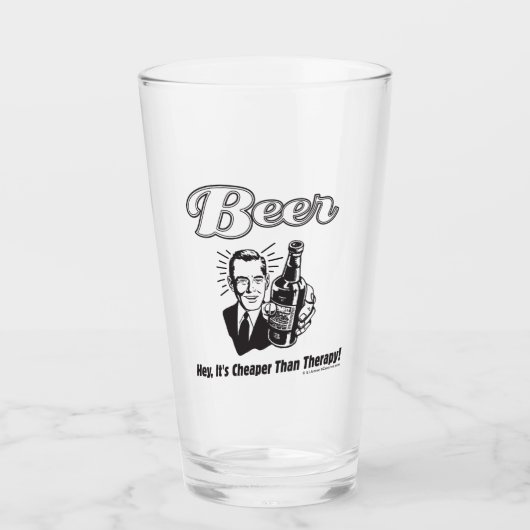 Het is goedkoper dan therapie glas (Voorkant)