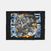 Het is Goon Oclock Cool Grappige Alpha Wolf Weerwo Fleece Deken (Voorkant (Horizontaal))