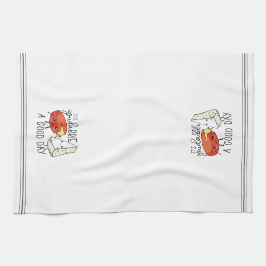 Het is Gouda Brie, een goede dag... grappige kaak Theedoek (Horizontaal)