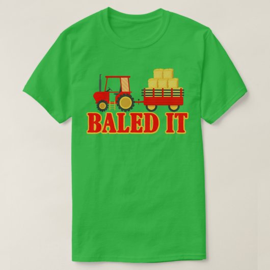 Het is grappig dat Farmer Hay Bale Farming Pun T-shirt (Design voorkant)