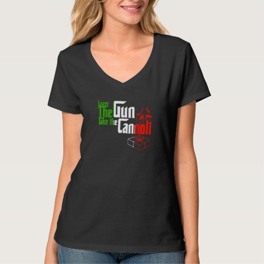 Het is grappig dat het Pistool de Cannoli-Mannen e T-shirt (Voorkant)