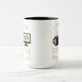 Het is grappig dat je koffie omzet in code mok (Midden)