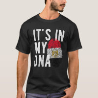Het is grappig in mijn DNA Egyptische vlag Fingerp