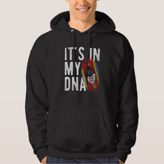 Het is grappig in mijn DNA Eswatini vlag Fingerpri Hoodie