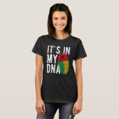 Het is grappig in mijn DNA Guinee-Bissau vlag Fing T-shirt (Voorkant volledig)