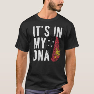 Het is grappig in mijn DNA Papoea-Nieuw-Guinea vla T-shirt