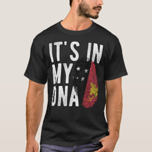 Het is grappig in mijn DNA Papoea-Nieuw-Guinea vla T-shirt