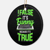 Het is grappig keramisch ornament (Links)