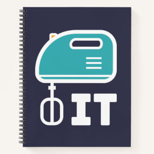 Het is grappig om muziek te koken notitieboek