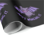 Het is grappig om te slaan op Pun Dark BG Cadeaupapier (Rol Hoek)