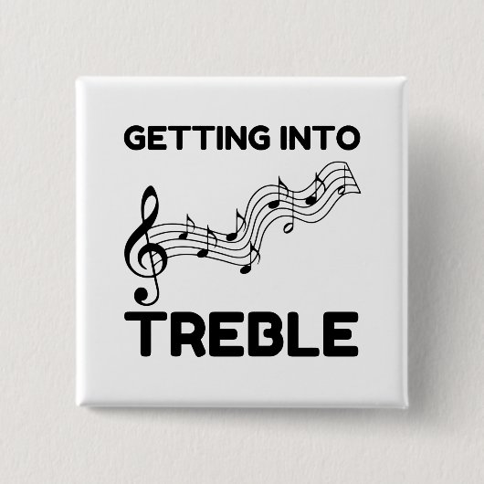 Het is grappig om te treuren vierkante button 5,1 cm (Voorkant)