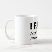 Het is grappig omdat de ware Programmering Joke Koffiemok (Links)