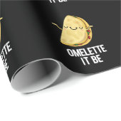 Het is grappig Omelet Pun Dark BG Cadeaupapier (Rol Hoek)