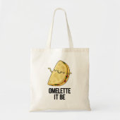 Het is grappig Omelet Pun Tote Bag (Voorkant)