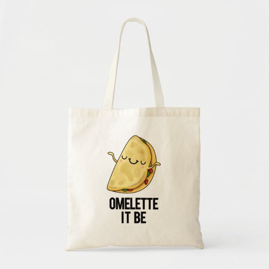 Het is grappig Omelet Pun Tote Bag (Voorkant)
