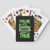 Het is grappig pokerkaarten (Achterkant)