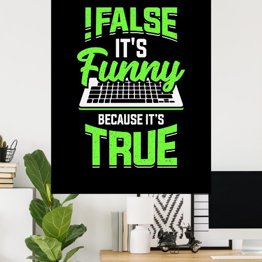 Het is grappig poster (Thuiskantoor)