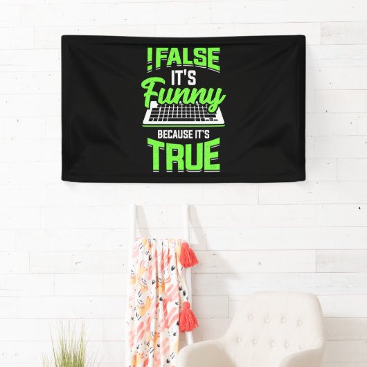 Het is grappig spandoek (Insitu)