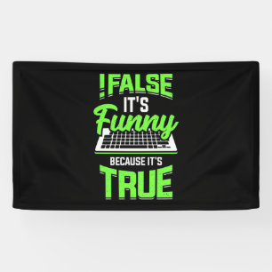Het is grappig spandoek