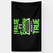 Het is grappig spandoek (Verticaal)