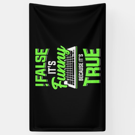 Het is grappig spandoek (Verticaal)
