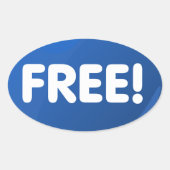 Het is gratis! Sticker (Voorkant)