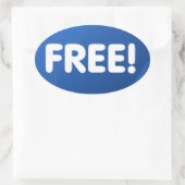 Het is gratis! Sticker (Tas)