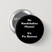 Het is griepseizoen ronde button 5,7 cm (Voorkant /achterkant)