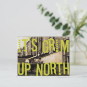 Het is Grim in het noorden Briefkaart (Staand voorkant)