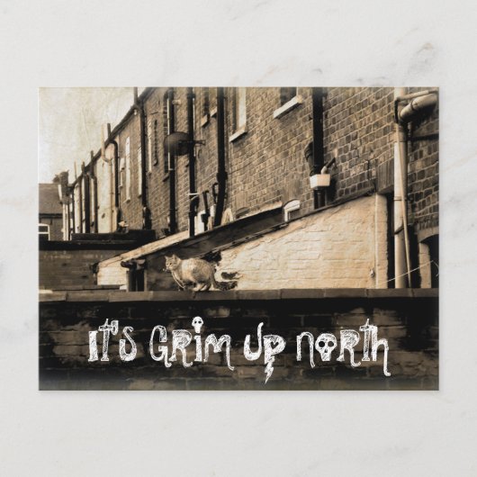 Het is Grim Up North Briefkaart (Voorkant)