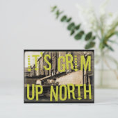 Het is Grim Up North Briefkaart (Staand voorkant)