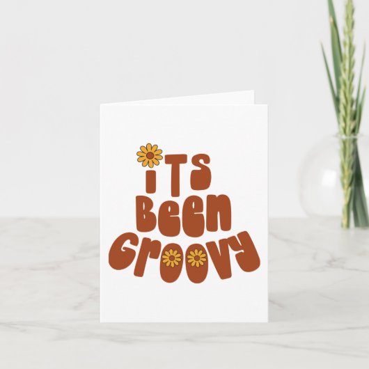 Het is groovy geweest kaart (Voorkant)