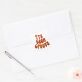 Het is groovy geweest vierkante sticker