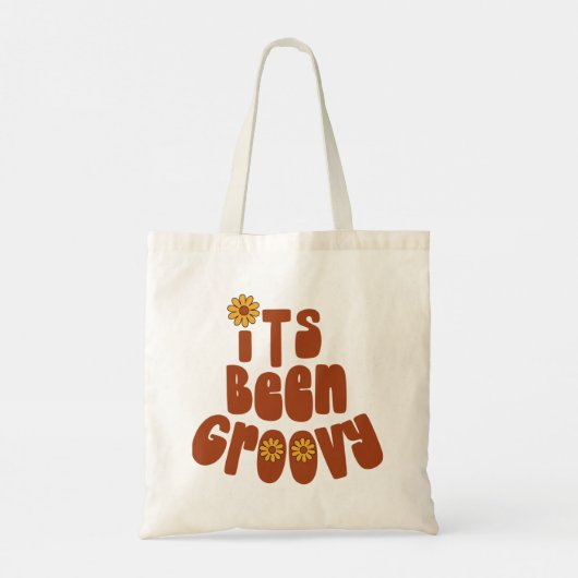 Het is groovy tote bag (Achterkant)
