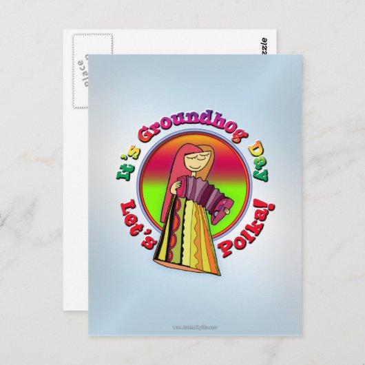 Het is Groundhog Day. Briefkaart (Voorkant / Achterkant)