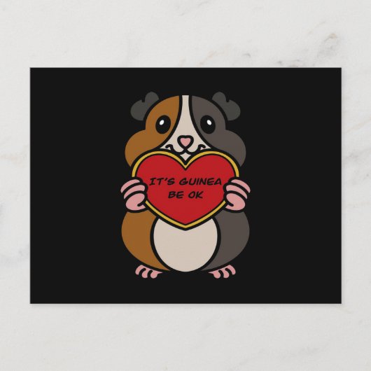 Het is Guinee Varkenshart OK | Cute Guinea Pig Briefkaart (Voorkant)