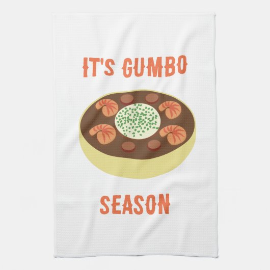 Het is Gumbo Season Keukendoek Theedoek (Verticaal)